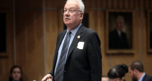 Sen. John Kavanagh, R-Fountain Hills, speaks within the state Senate. (Gage Skidmore / Flickr)